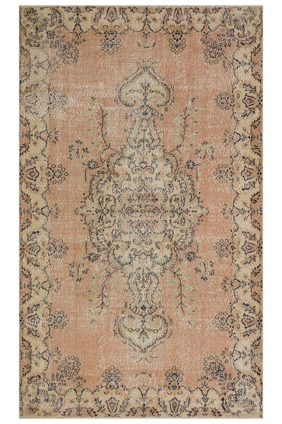 El Dokuma   Vintage Eskitme Halı 172x288 cm 10387