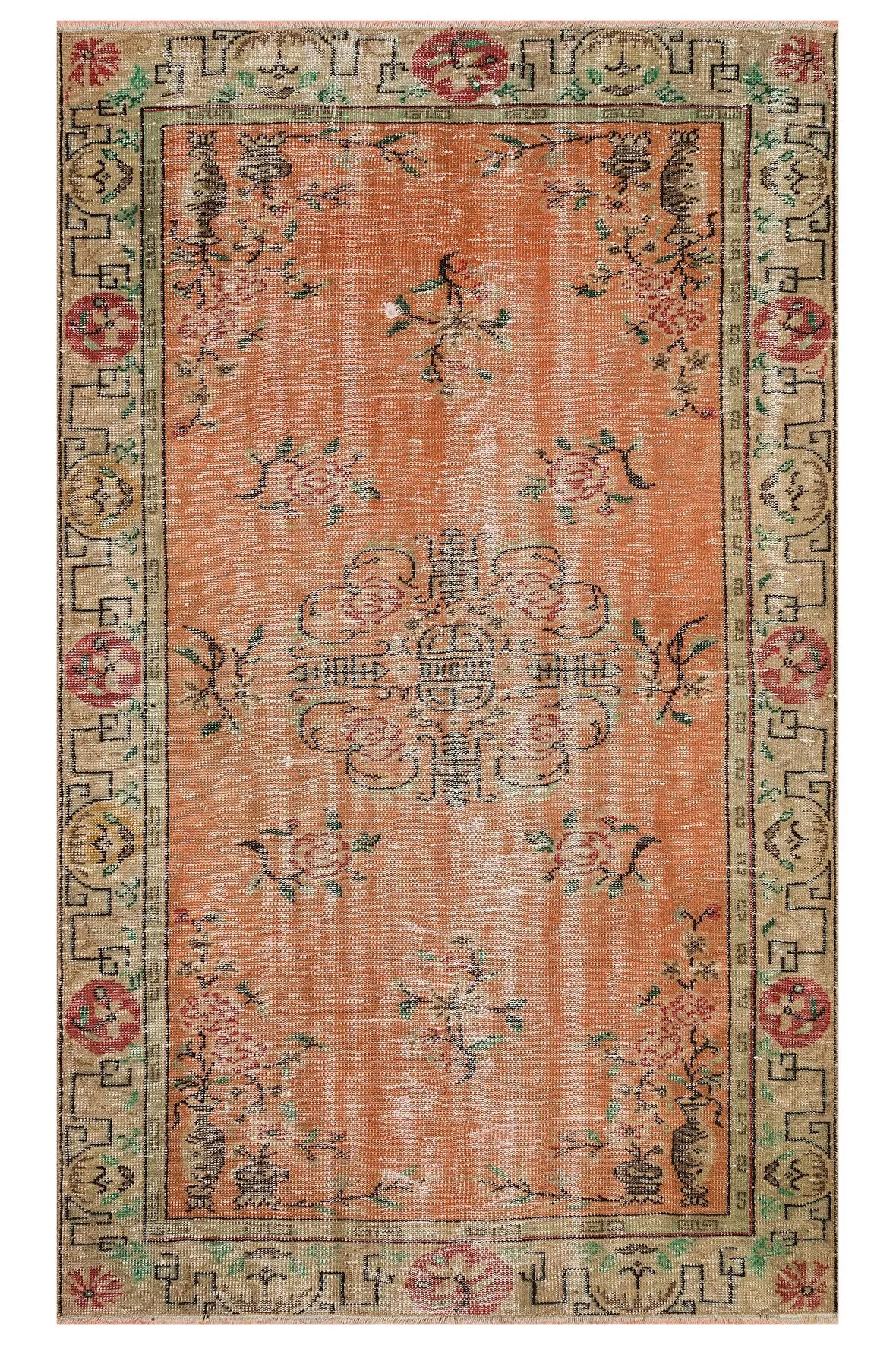 100 % Yün Eskitme Halı 148 x 240 cm 10132