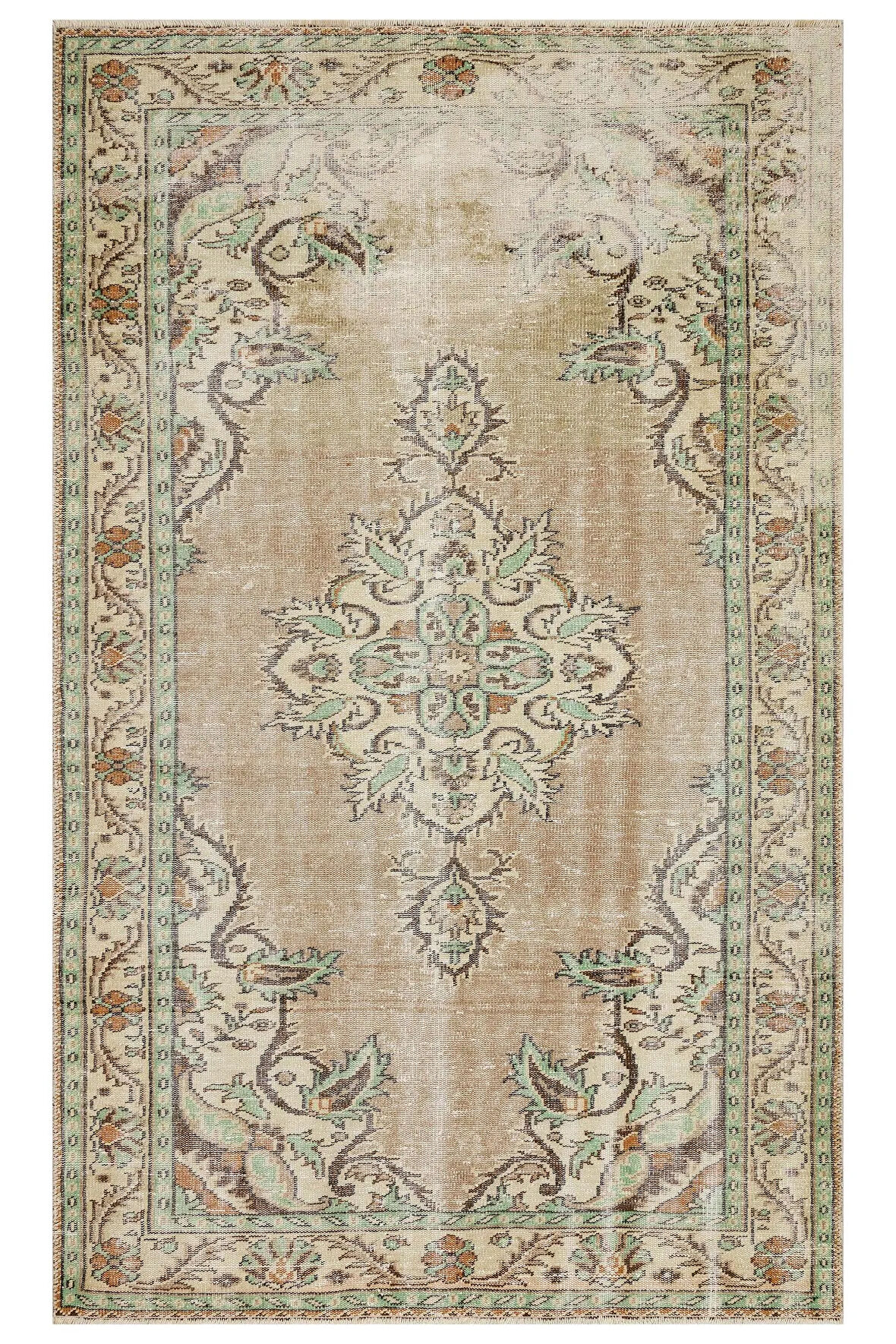 Eskitme El Dokuma Vintage Halı 153 x 252 cm 10099