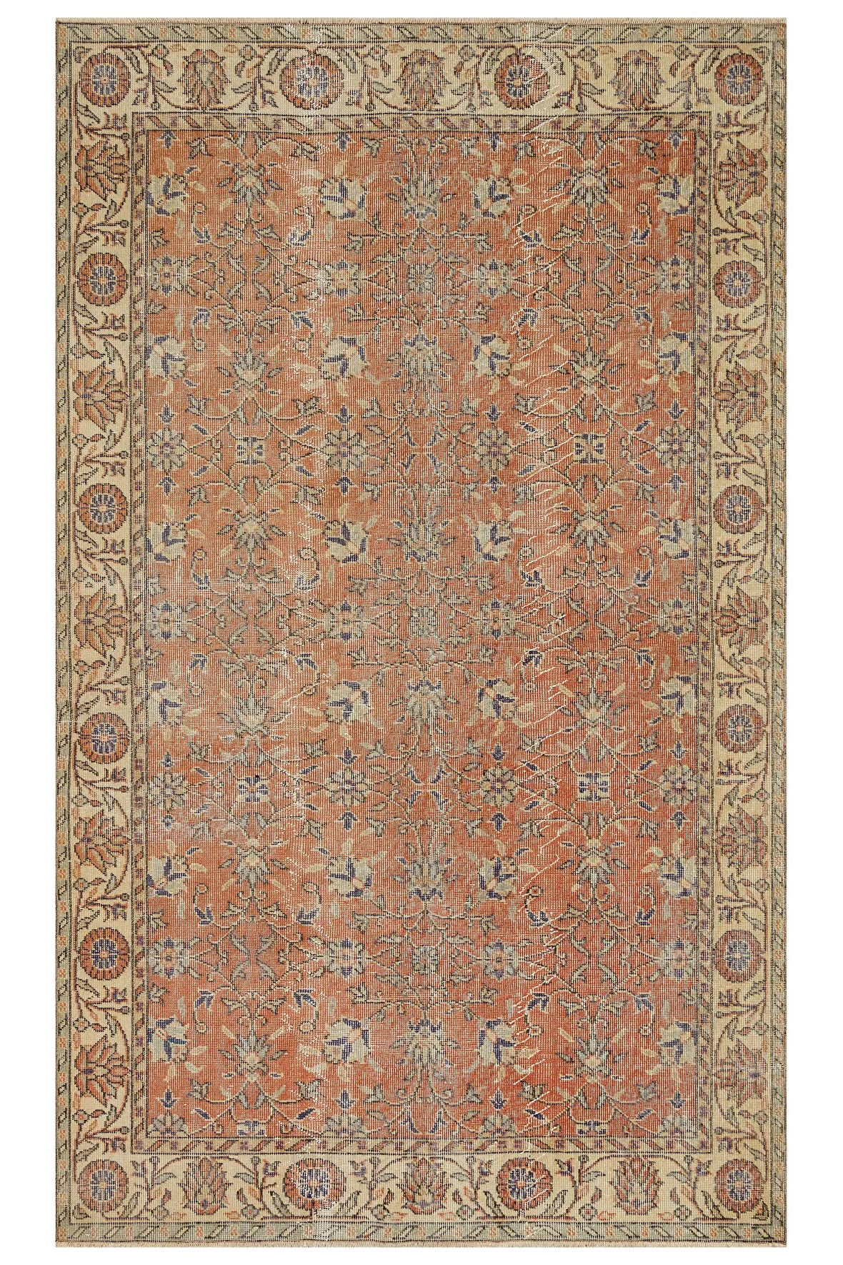 100 % Yün Eskitme Halı 158 x 263 cm 10114