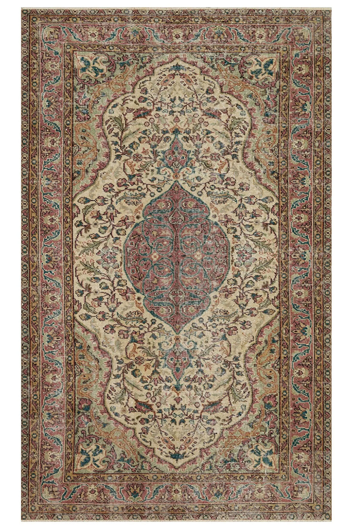 Klasik Modern Vintage El Dokuma Halı 164 x 266 cm 10124