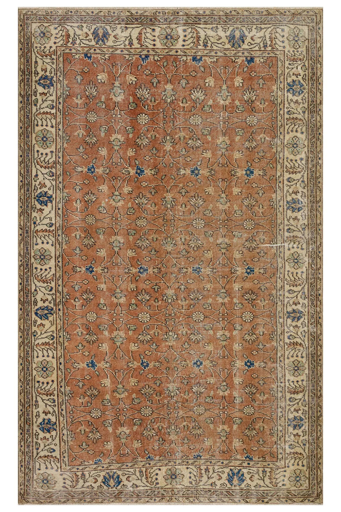 Eskitme El Dokuma Vintage Halı 167 x 270 cm 10126
