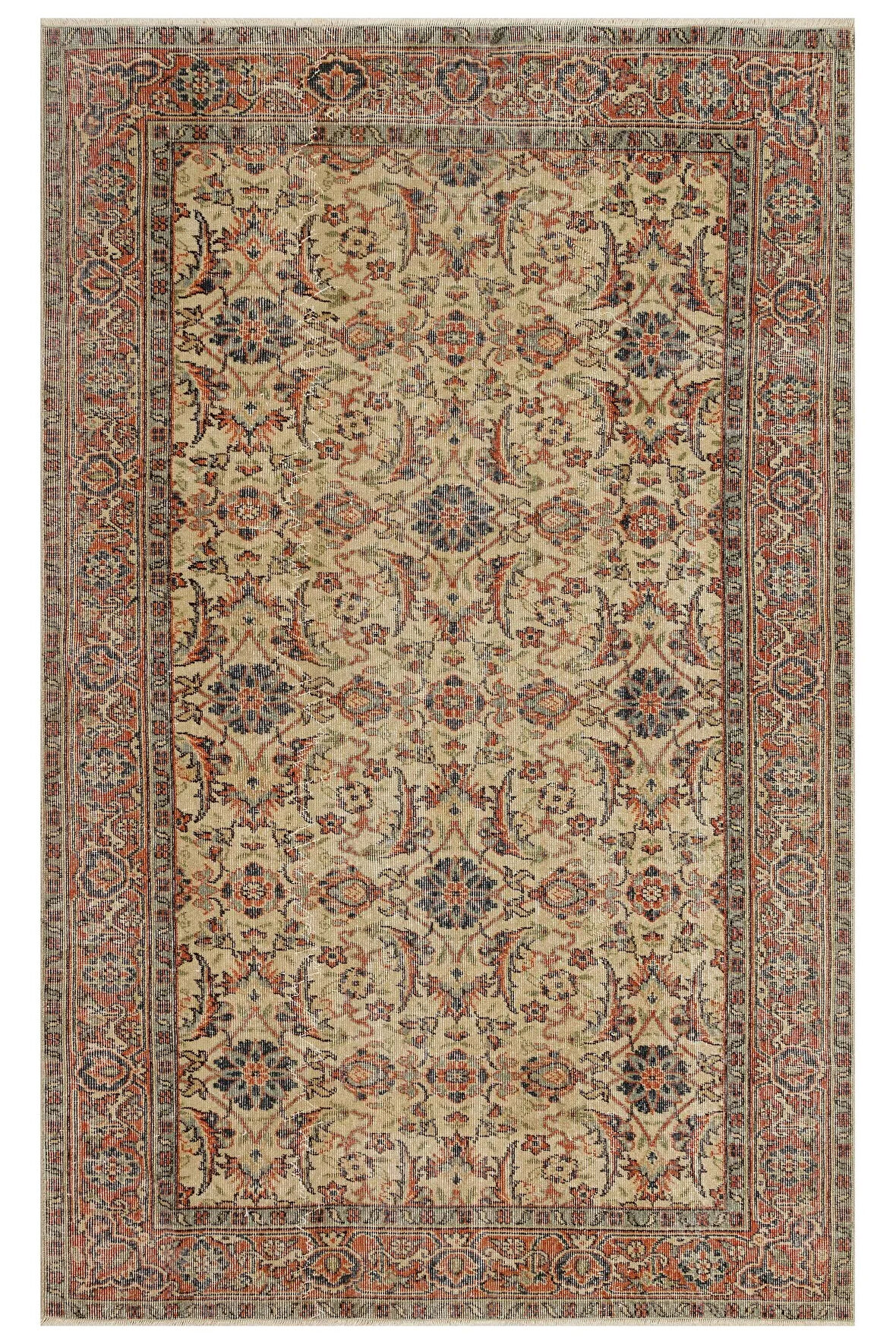 100 % Yün Eskitme Halı 174 x 274 cm 10096