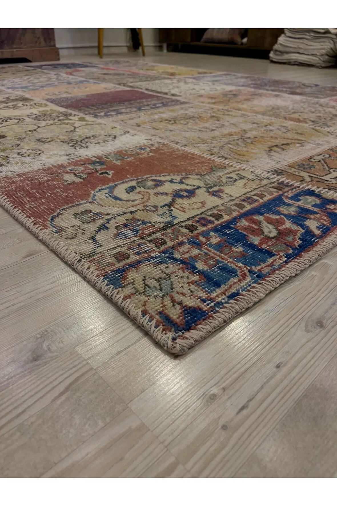 Eşsiz Klasik Gereçk Özel Patchwork Halı 162x231 cm 4029