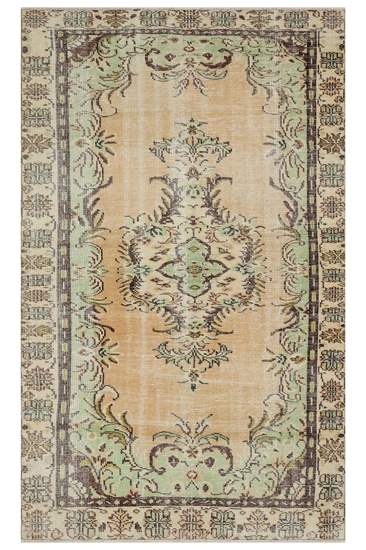 Doğal Yün Ve Pamuk Içeren Vintage Halı 168×275 Cm – 9887