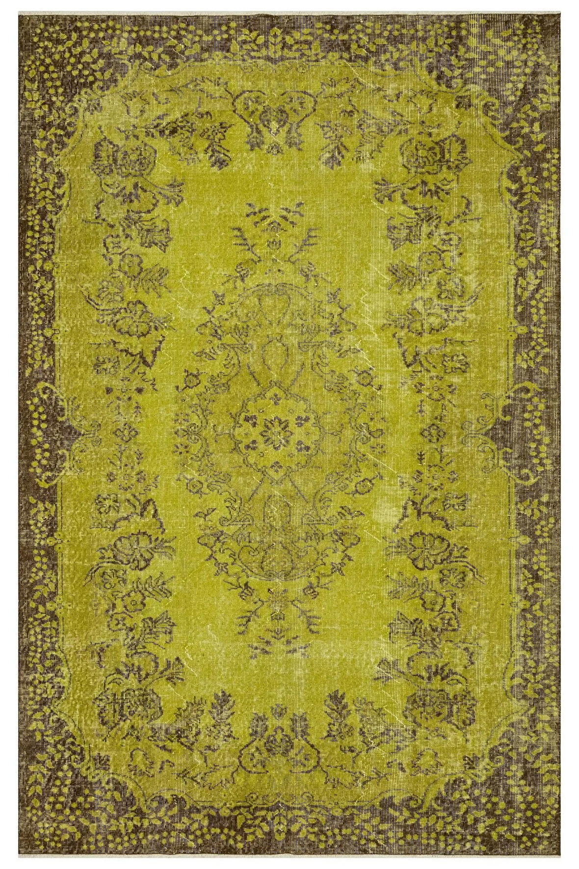 Romantik Vintage Gül Desenli Halı - 178x275 Cm 9958