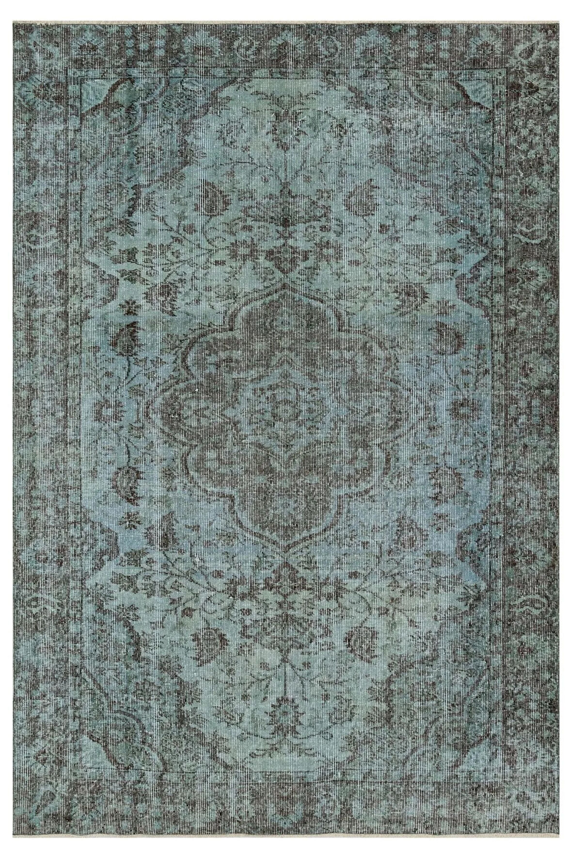 Bohem Vintage El Yapımı Eskitme Yün Ipek Pers Kilim Halı - 150x224 Cm 9977