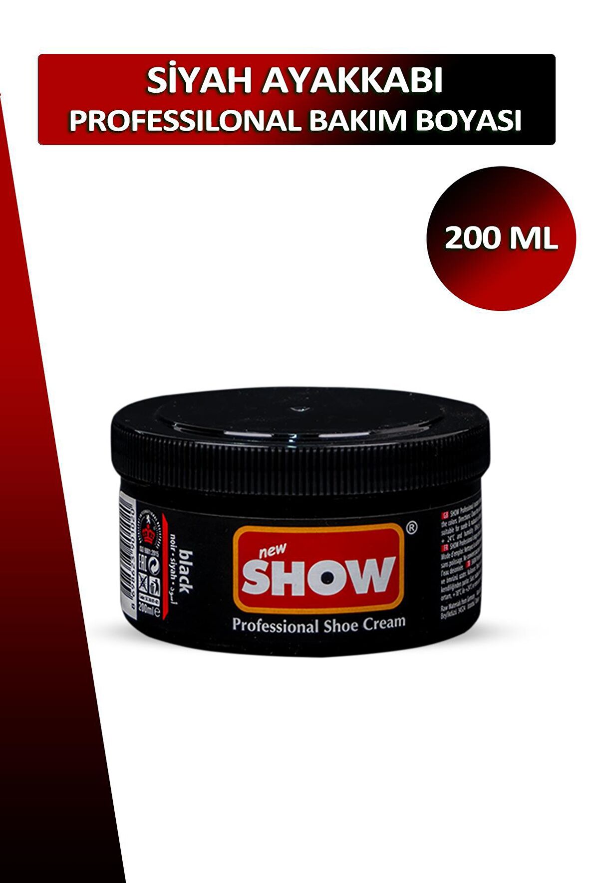 Bağcık + Show Professional Krem Ayakkabı Bakım Boyası 200 ML Set