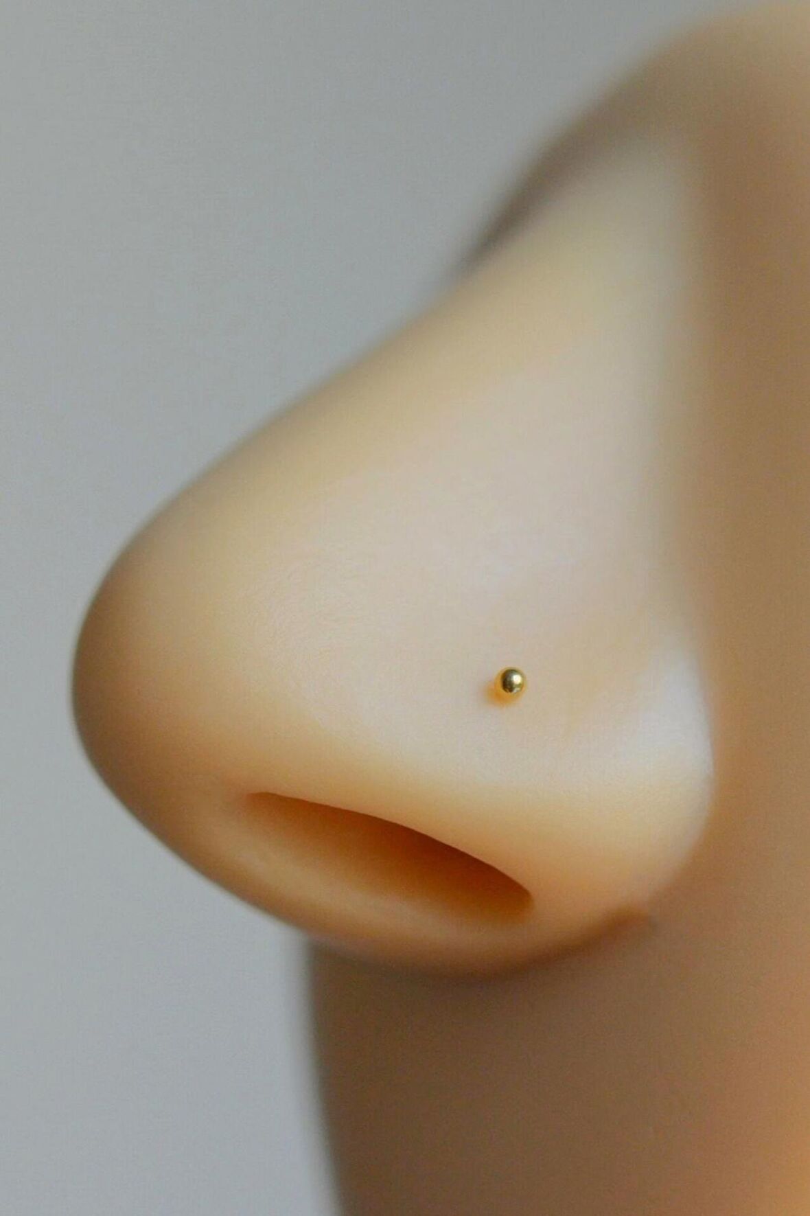 1.5 mm Çelik Top Hızma Burun Piercingi Gold