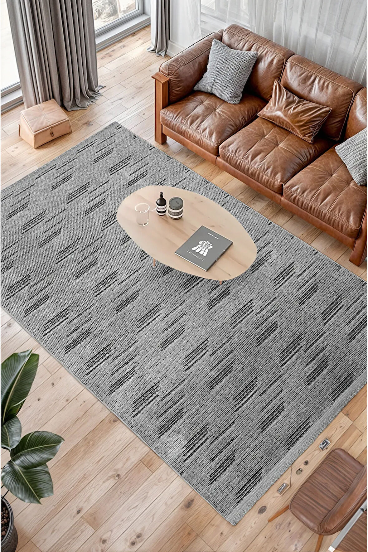 Sierra 3 0301 Makinede Yıkanabilir Kaymaz Taban Şönil Dokuma Halı