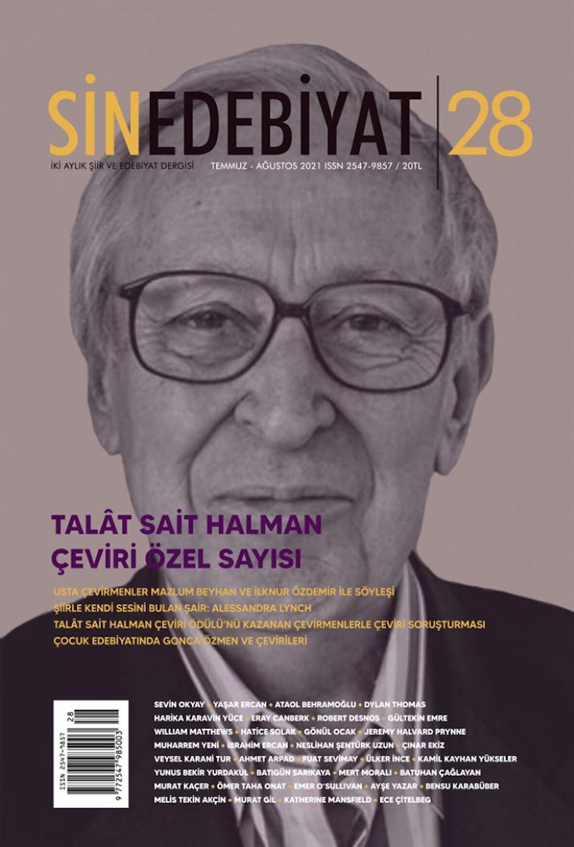 Sin Edebiyat 28.Sayı Temmuz-Ağustos 2021