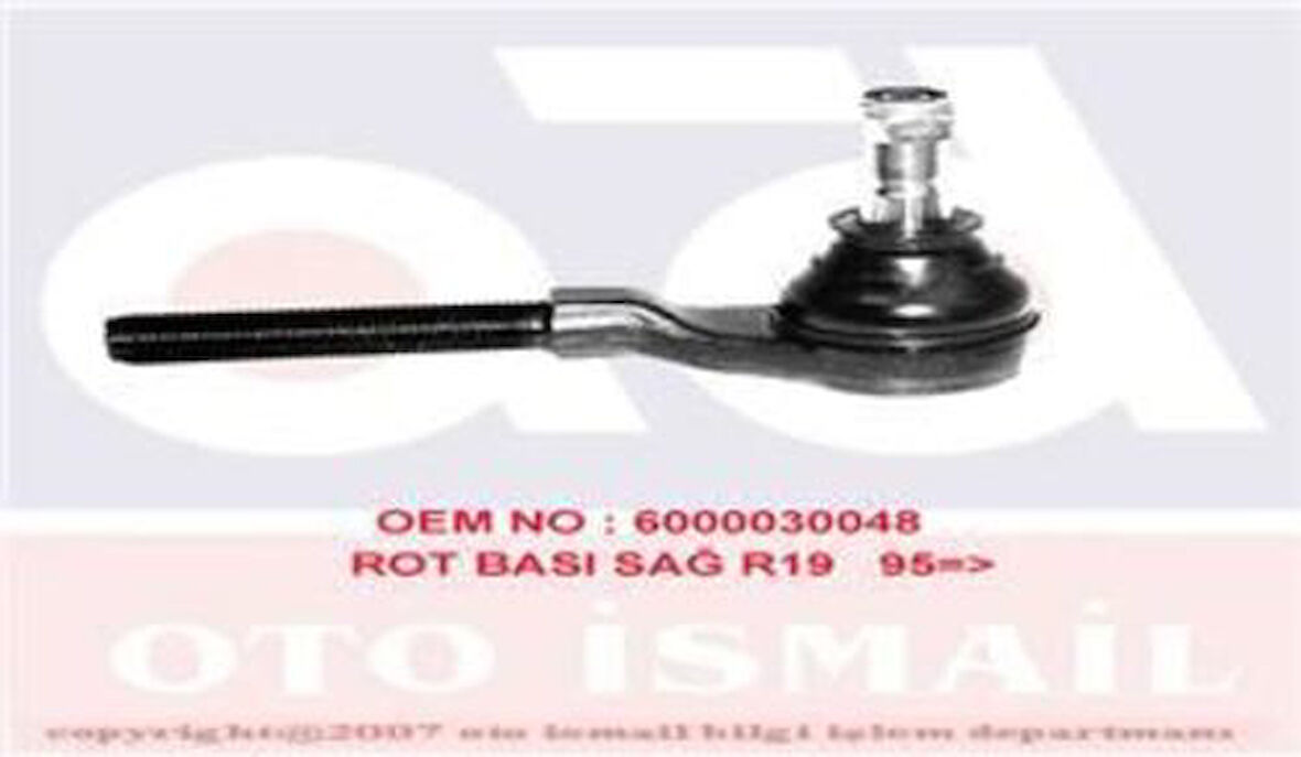 Sismak 120331 Rot Başı Sağ Renault 18 6000030048