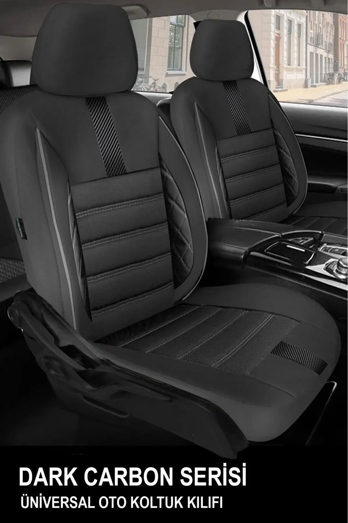 Mercedes-benz Clc (cl203) Clc 220 Cdı Dpf (150 Hp) 2010 UYUMLU  Tay Tüyü Oto Koltuk Kılıfı CARBON SİYAH