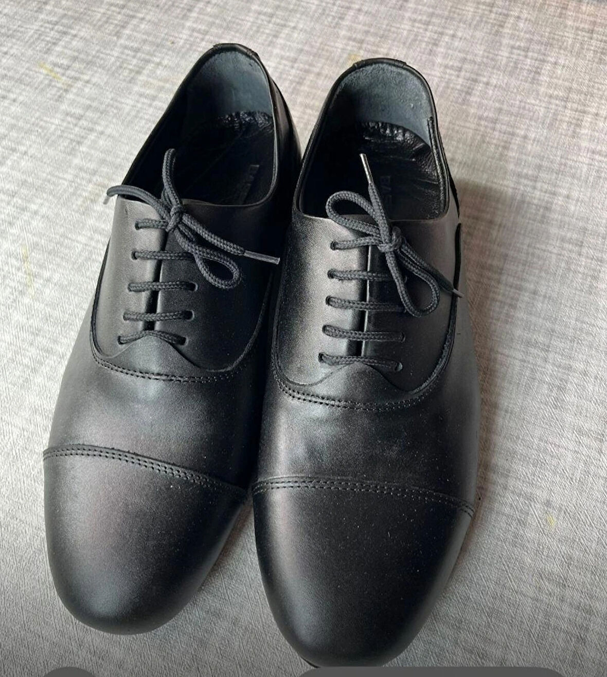 SİYAH DERİ ERKEK MASKARATLI ÇARIK TANGO , DANS VE SALON AYAKKABISI