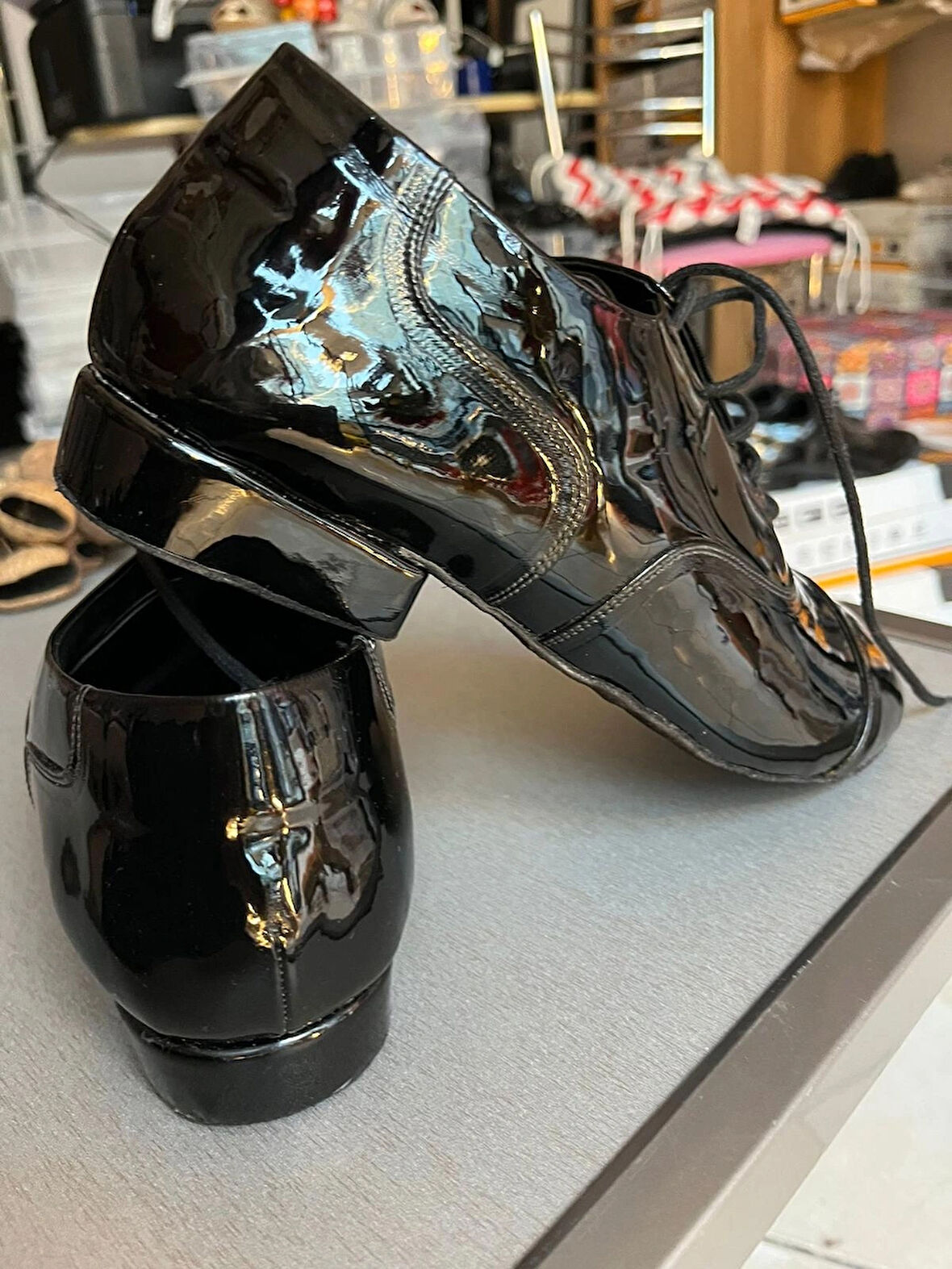 İTALYAN STİL SİYAH RUĞAN ERKEK TANGO, DANS VE SALON AYAKKABISI