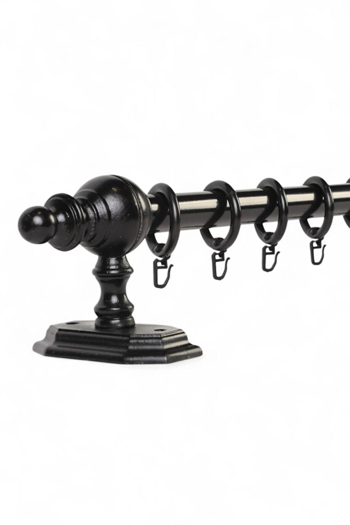 Ahşap Rustik Perde Askısı - Raysız