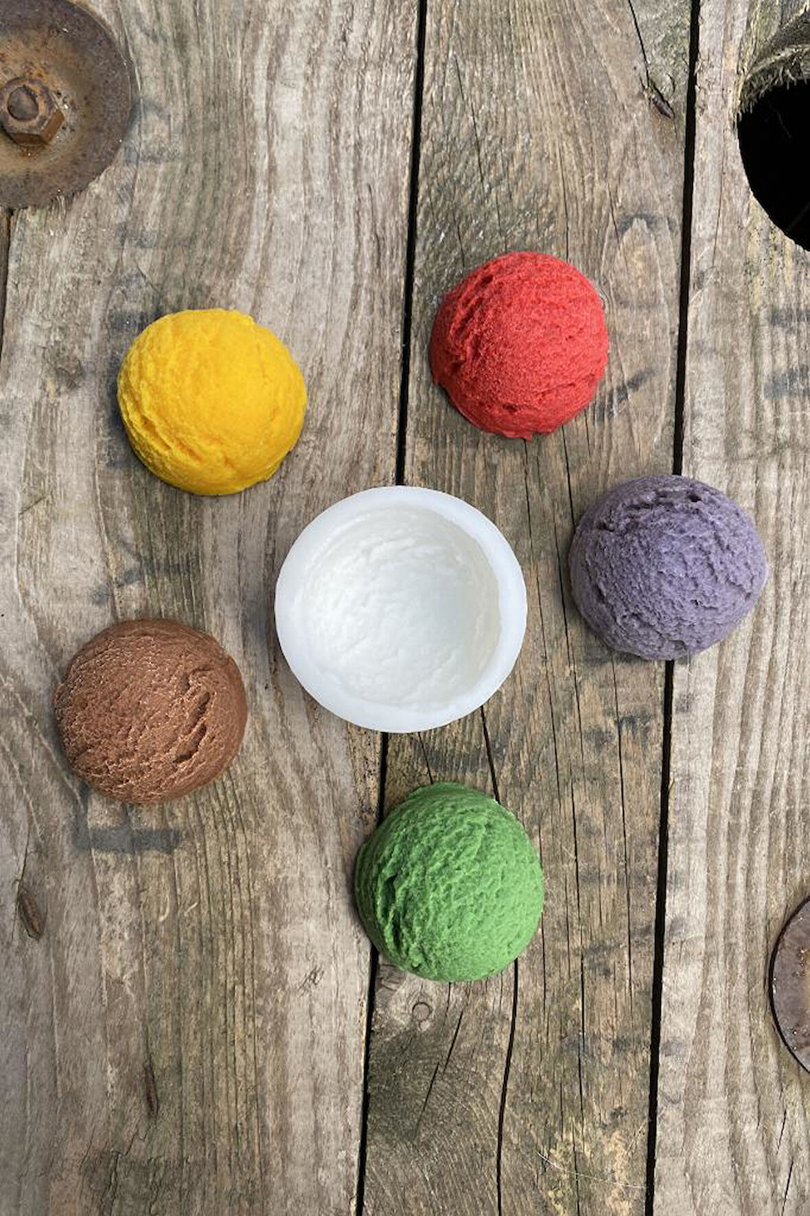 Dondurma Topu Tekli Mum Kalıbı (Silikon) (1 Adet)