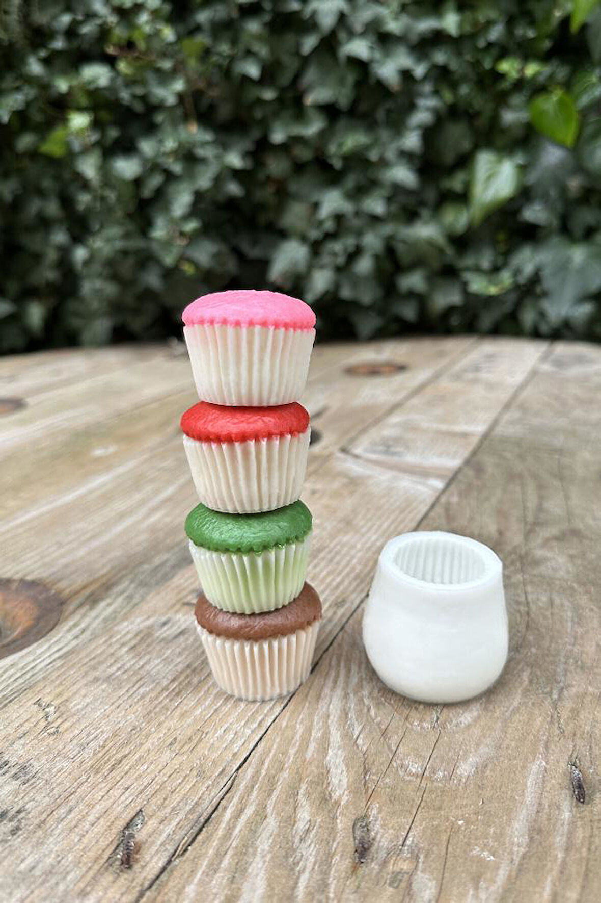 Cupcake Tekli Mum Kalıbı