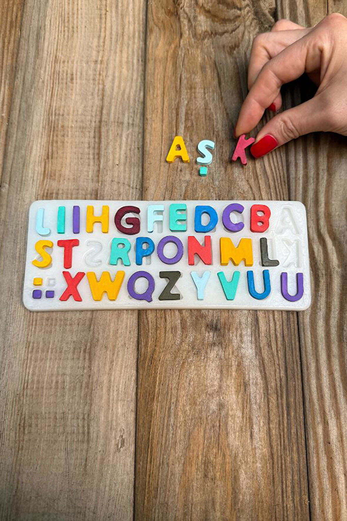 Harfler Silikon Mum Kalıbı