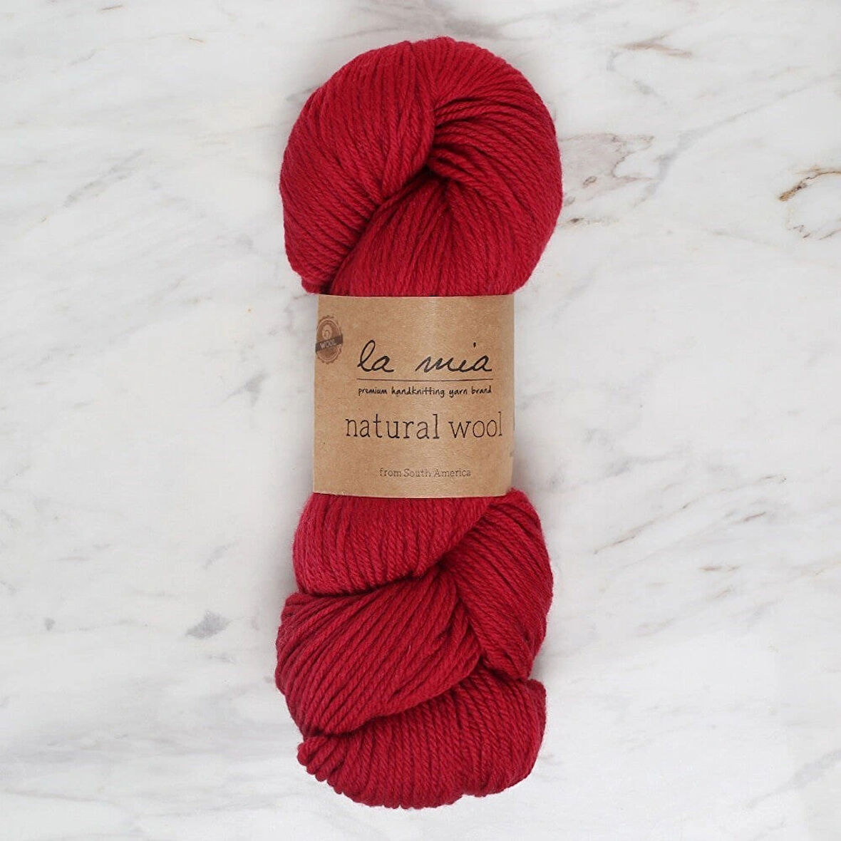Leyloş Natural Wool Koyu Kırmızı El Örgü İpi - L893 - 34395