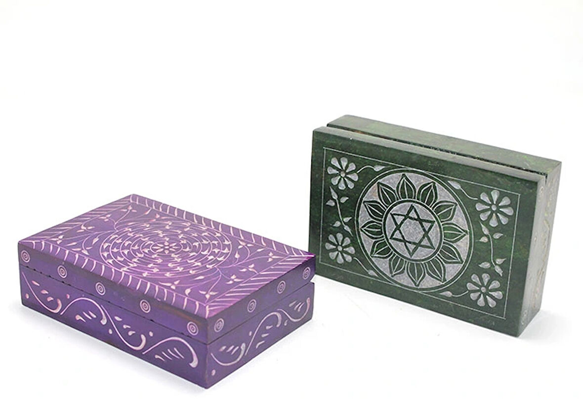 Obsidian Taşı Kutu Model 3