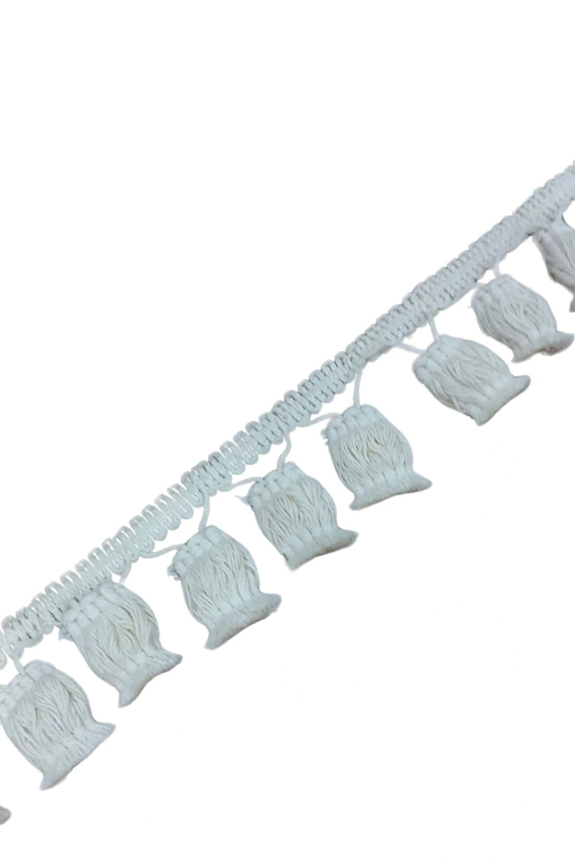 Ponpon Püskül Pamuk En 5 Cm Krem 5 Metre