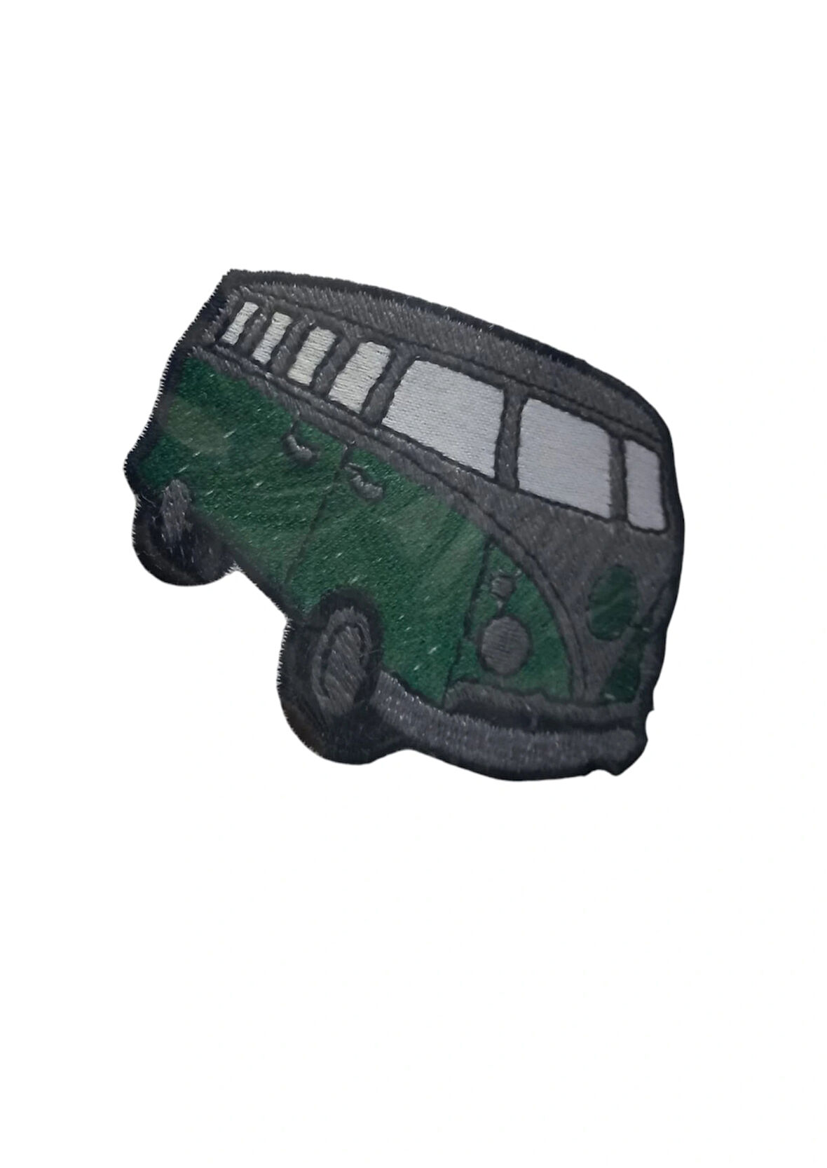 Aplike Ütü İle Yapışan Otobüs Yeşil Arma 14x2,5 Cm