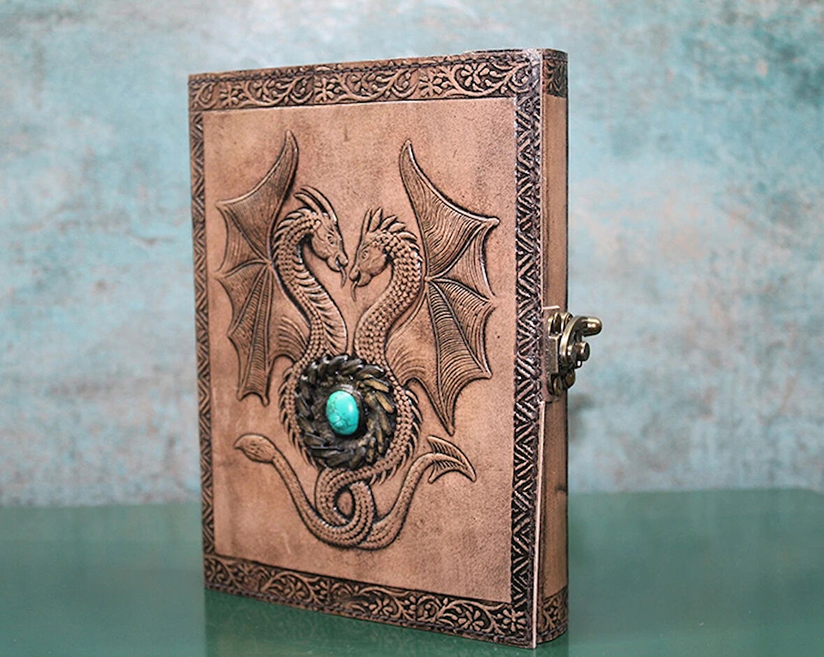 Taşlı Deri Defter Model 8