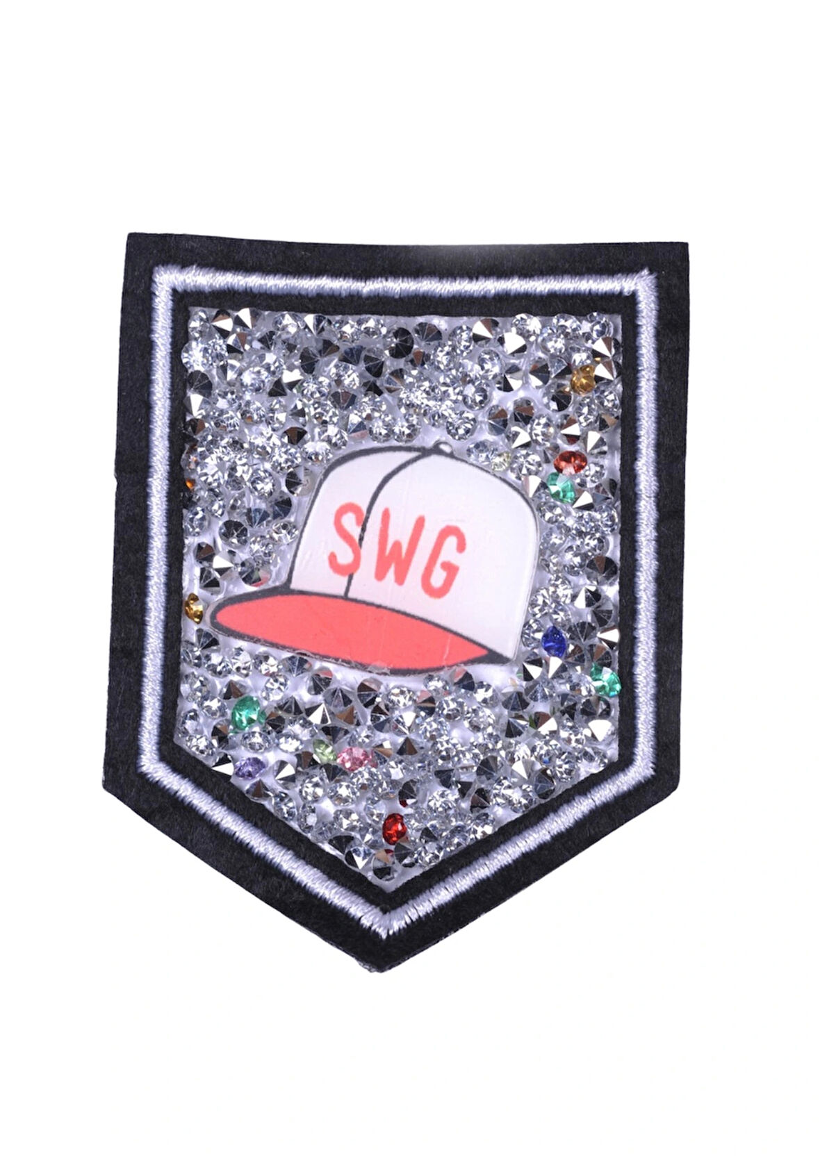 Aplike Ütü İle Yapışan Taşlı Şapka Arma 5x5 Cm