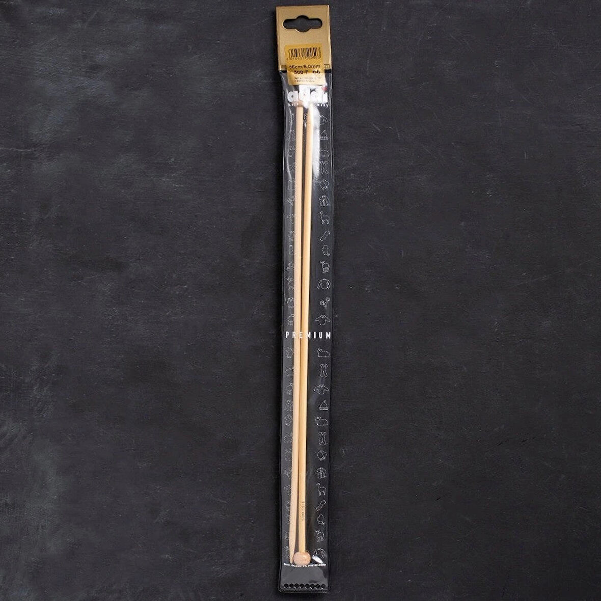 Leyloş Bambus 5mm 35cm Bambu Örgü Şişi - 500-7