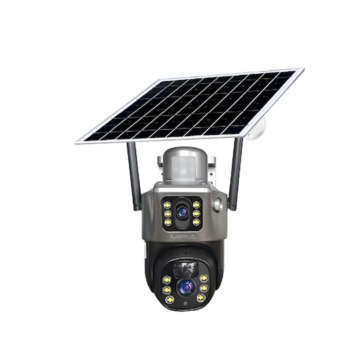 3 Mp + 3 Mp Çift Lens Solar Tf Kart Girişli 4g Kamera