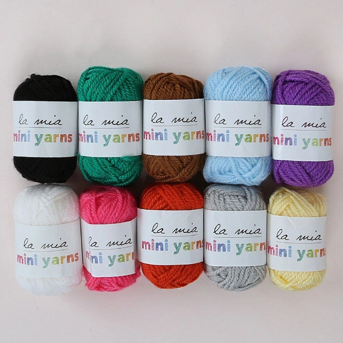 Leyloş Mini Yarns 10 Lu Paket 10gr Renkli El Örgü