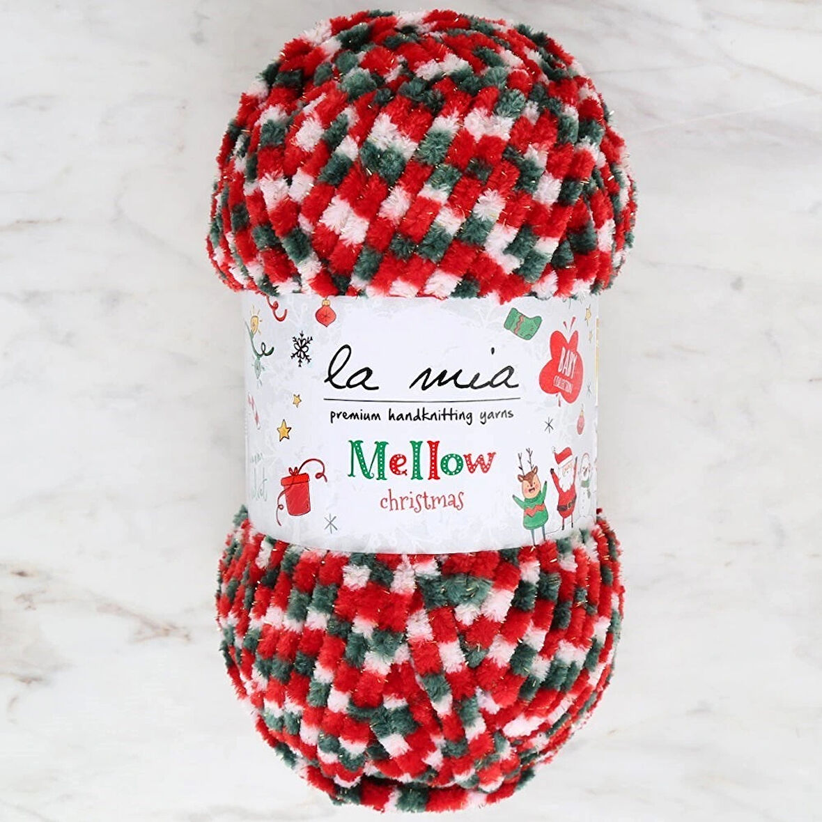 Leyloş Mellow Christmas Altın Simli El Örgü İpi -