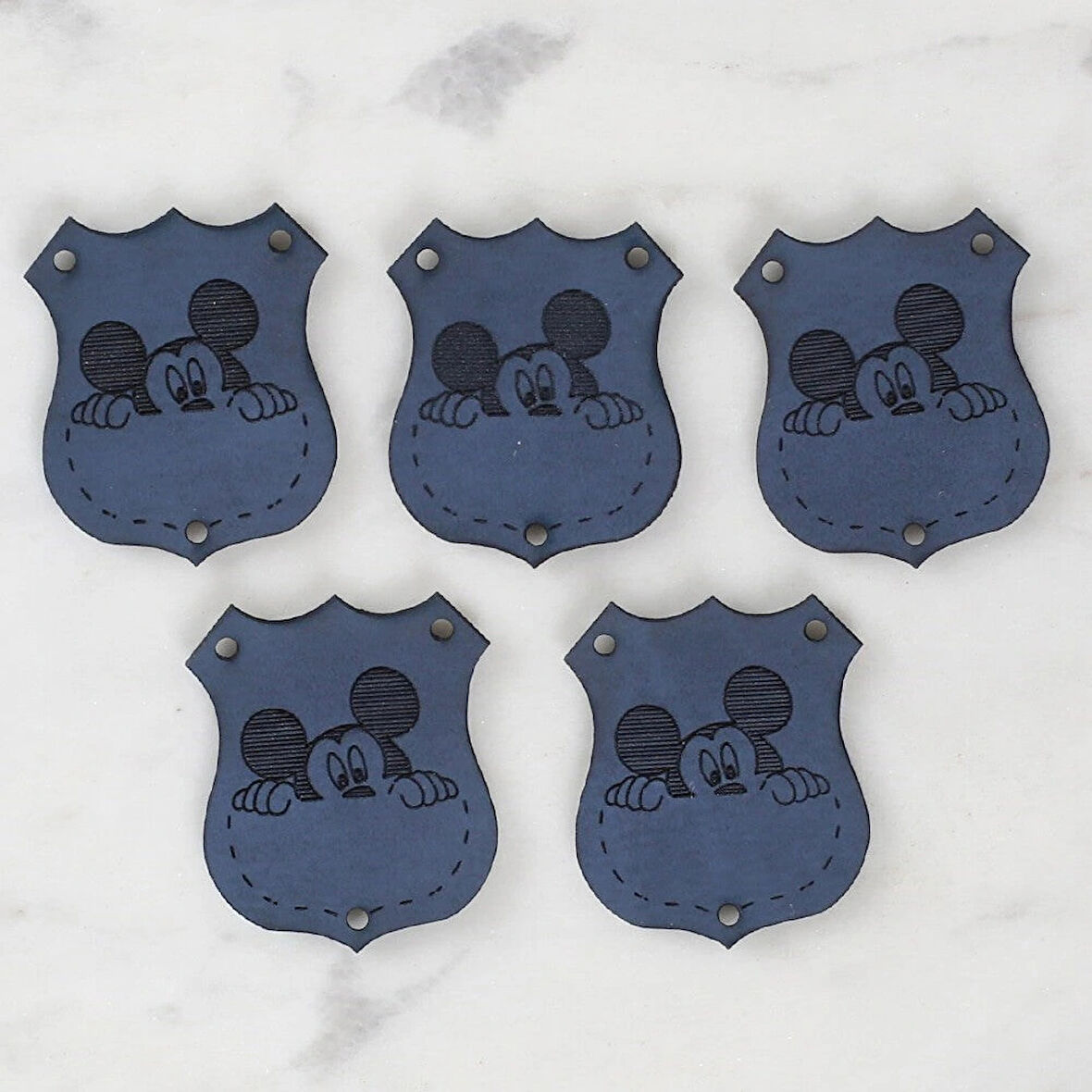 Leyloş Crafts Figürlü Deri Arma 5 Adet - 1577