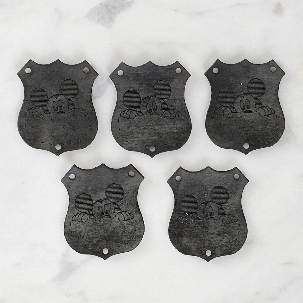 Leyloş Crafts Figürlü Deri Arma 5 Adet - 1576