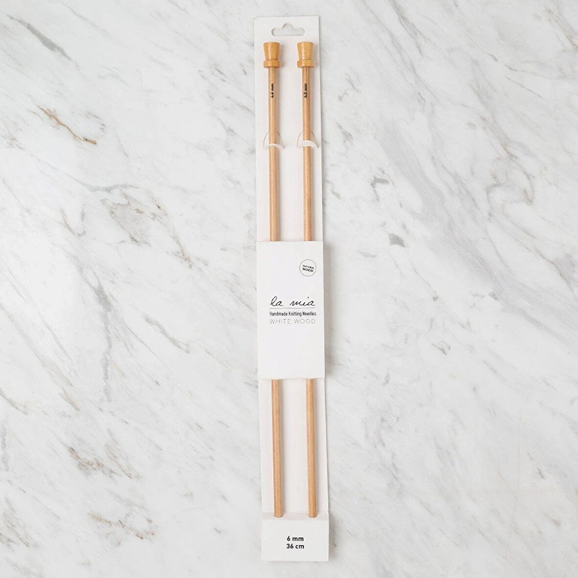 Leyloş Whitewood 6 Mm 36 Cm Ahşap Örgü Şişi