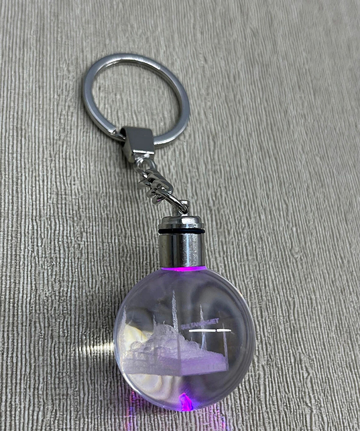 Ledli Sultanahmet Tasarımı Kristal Anahtarlık