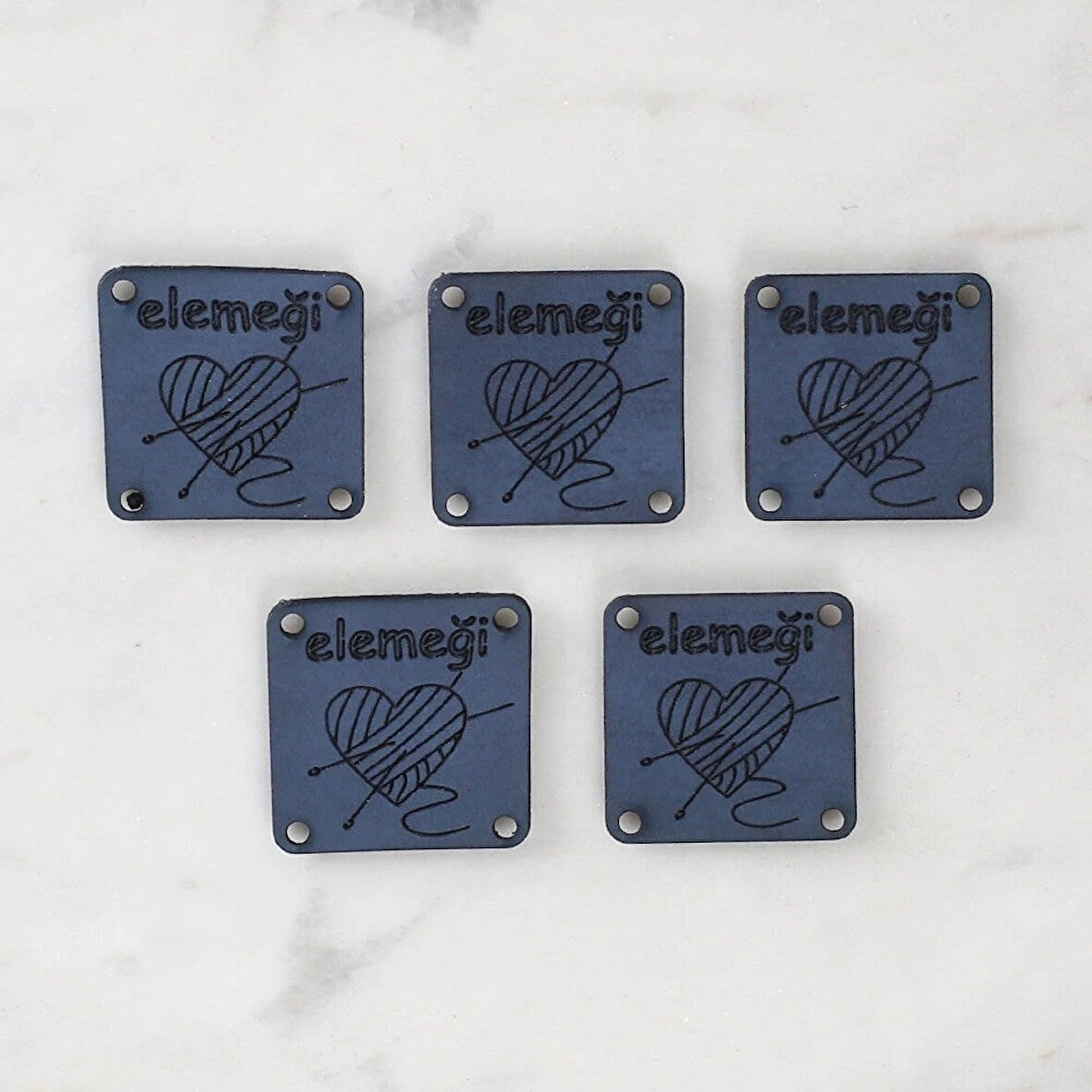 Leyloş Crafts Elemeği Deri Arma 5 Adet - 1567