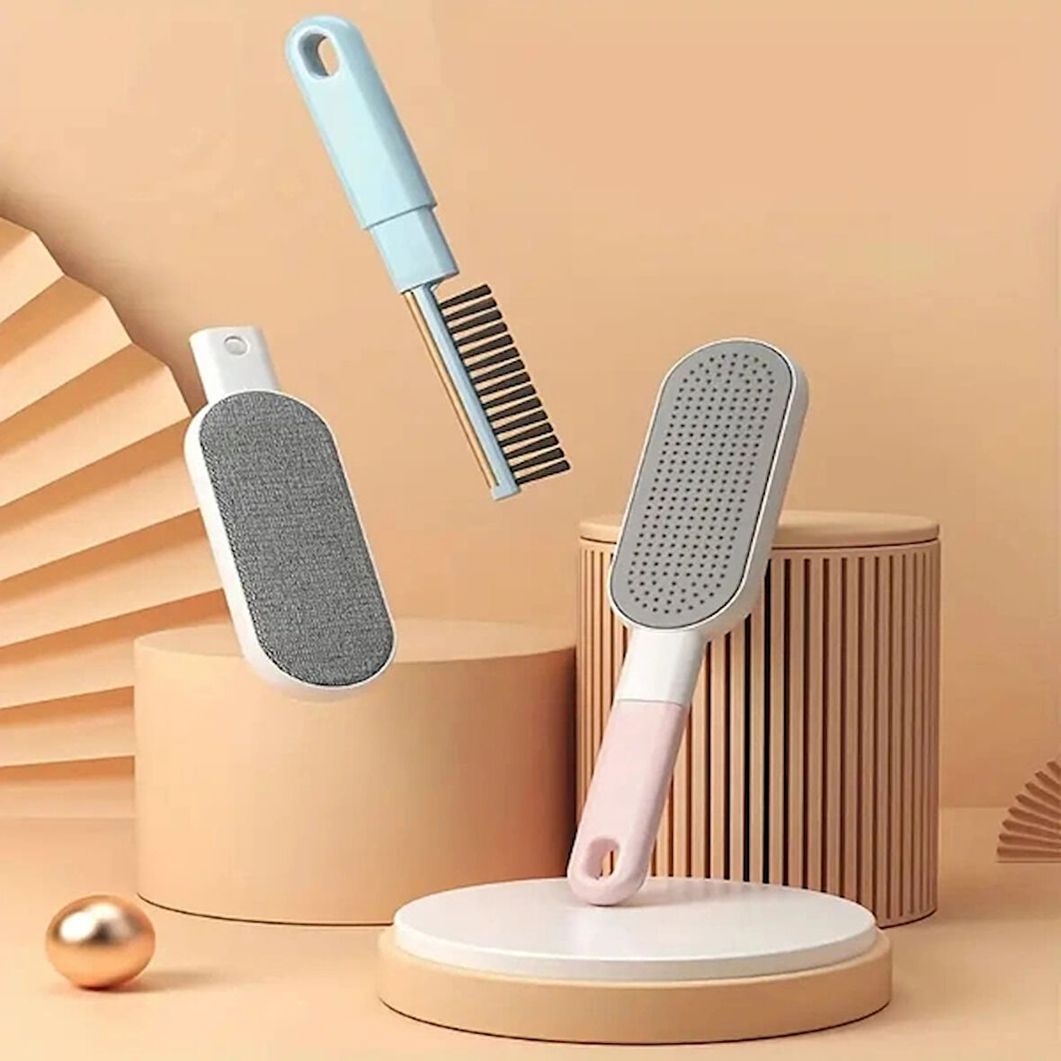 4'ü 1 Arada Tüy Toplama Fırçası