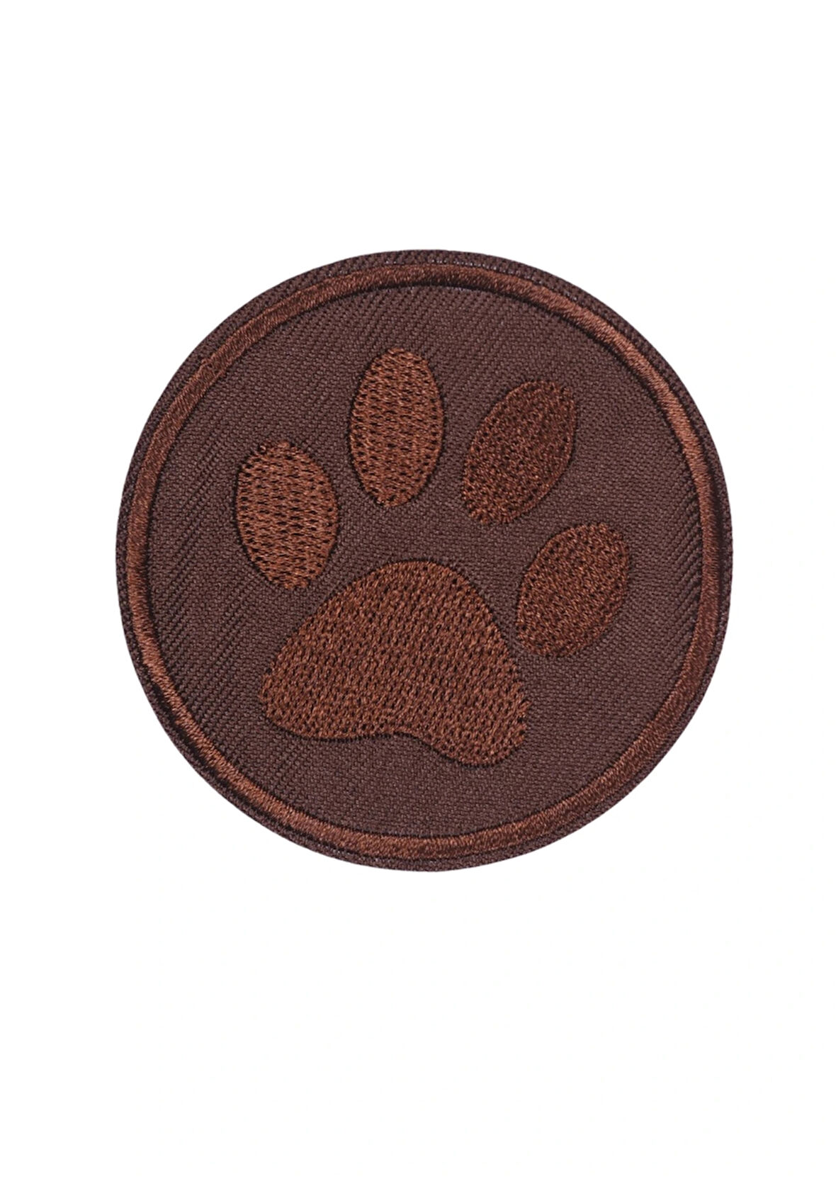 Aplike Ütü İle Yapışan Koyu Kahve Pati Arma 5 Cm