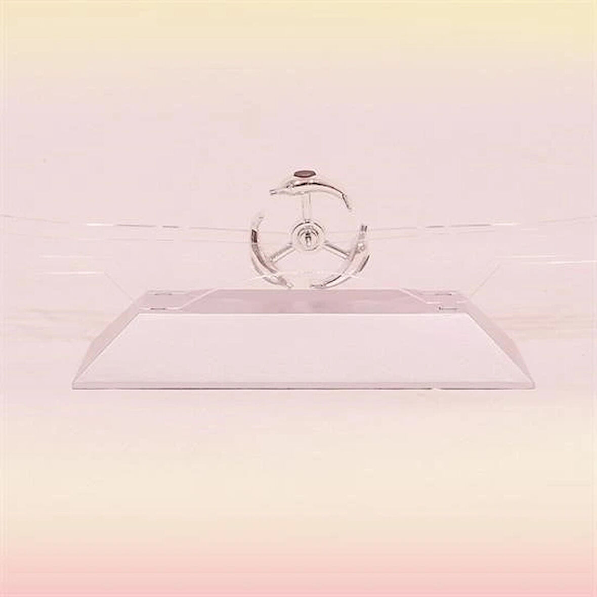 Leyloş Dekoratif Masa Üstü Obje Manyetik Kinetik Orbital Dönen Yunuslar