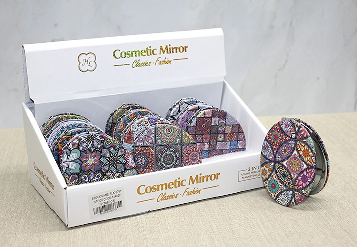 Taşlı El Aynası Oval İnce Model 1