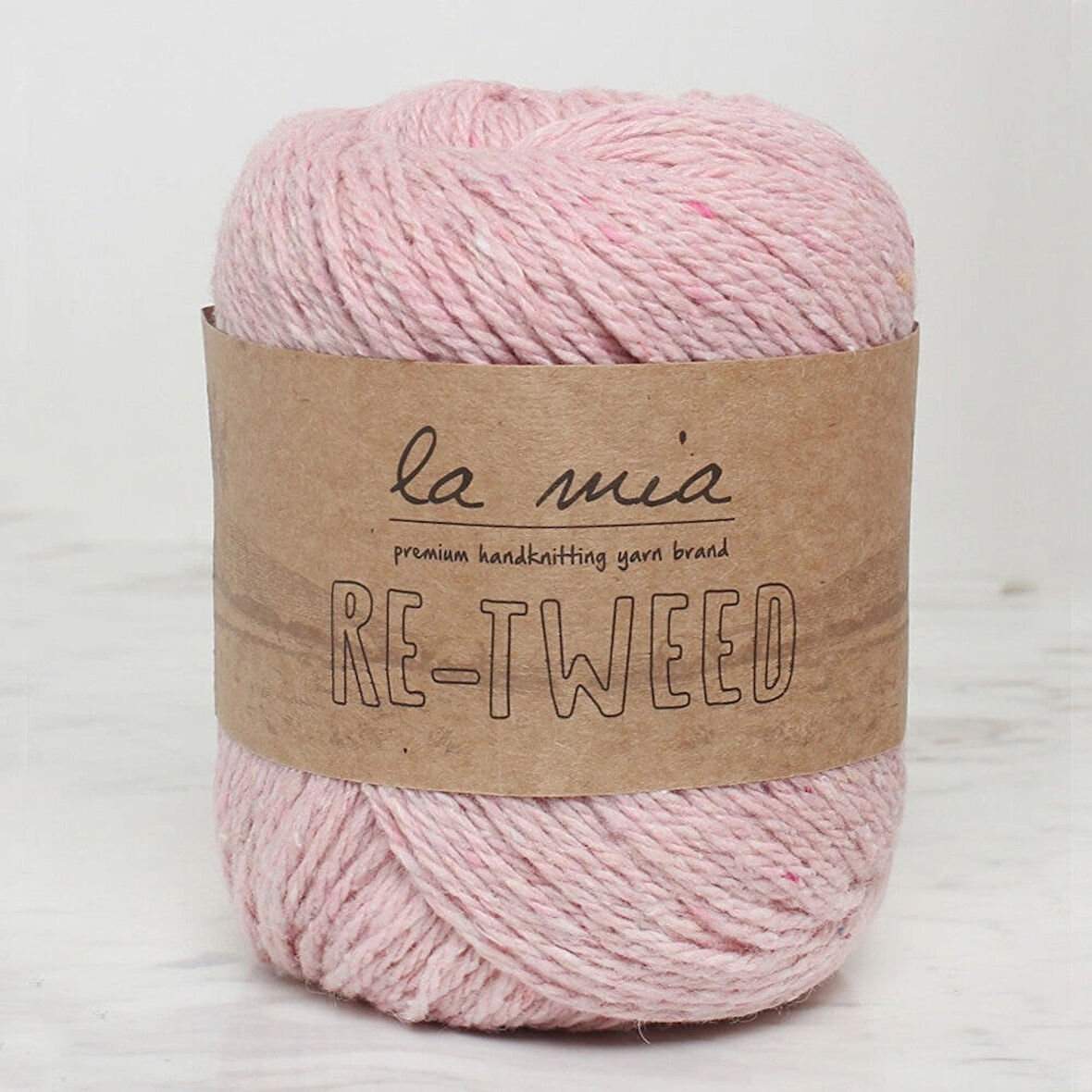 Leyloş Re-tweed Açık Pembe Melanj El Örgü İpi - L101 - 34414