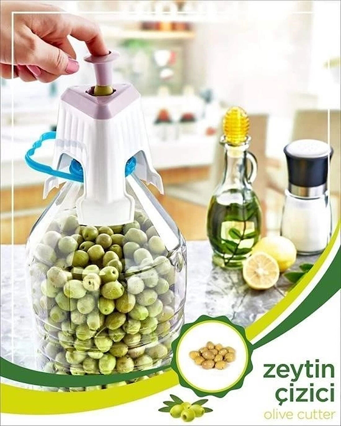 Leyloş Kolay Zeytin Dilme Çizme Aparatı Pratik Kolay Zeytin Çizici Alet