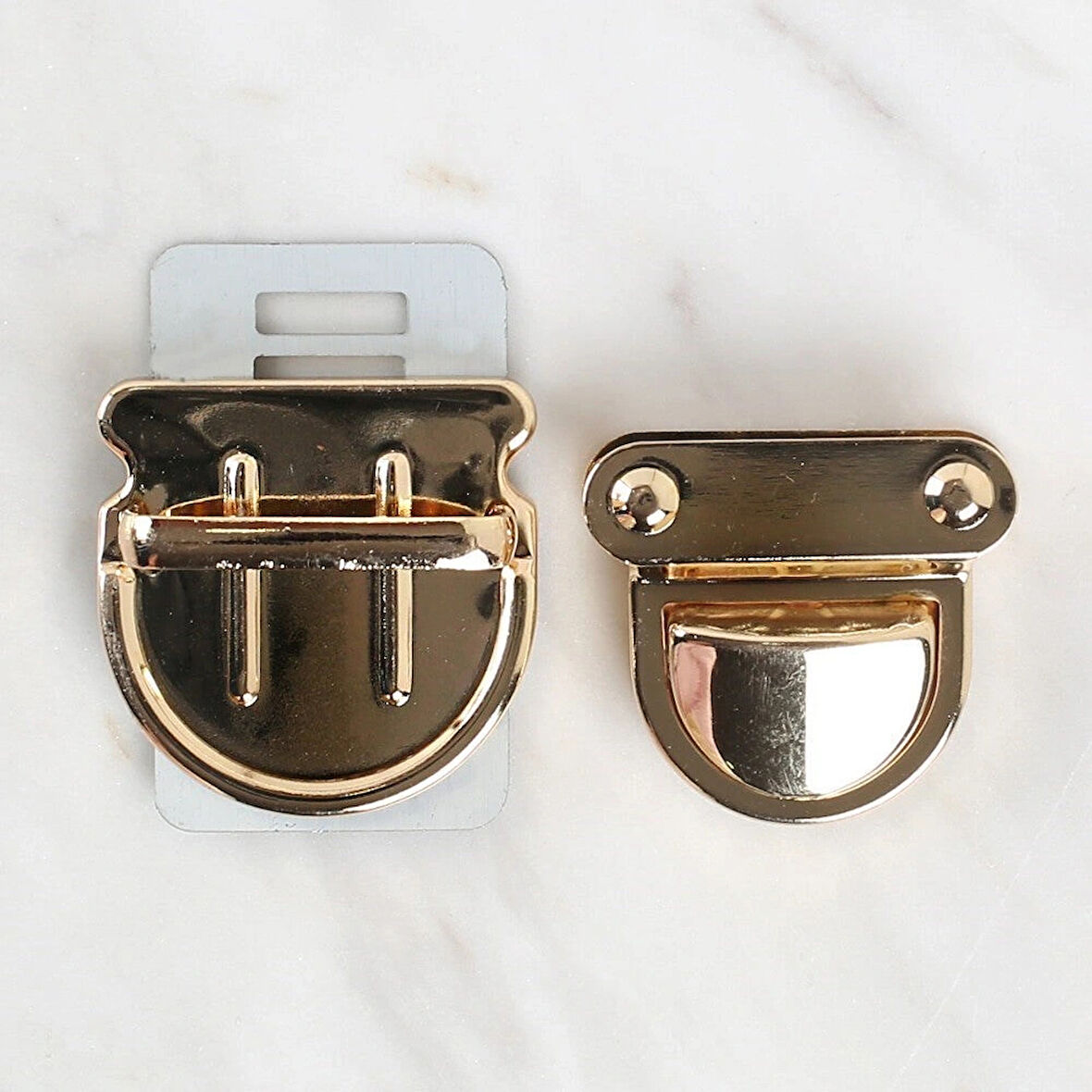 Leyloş Metal Çanta Kilidi Sarı