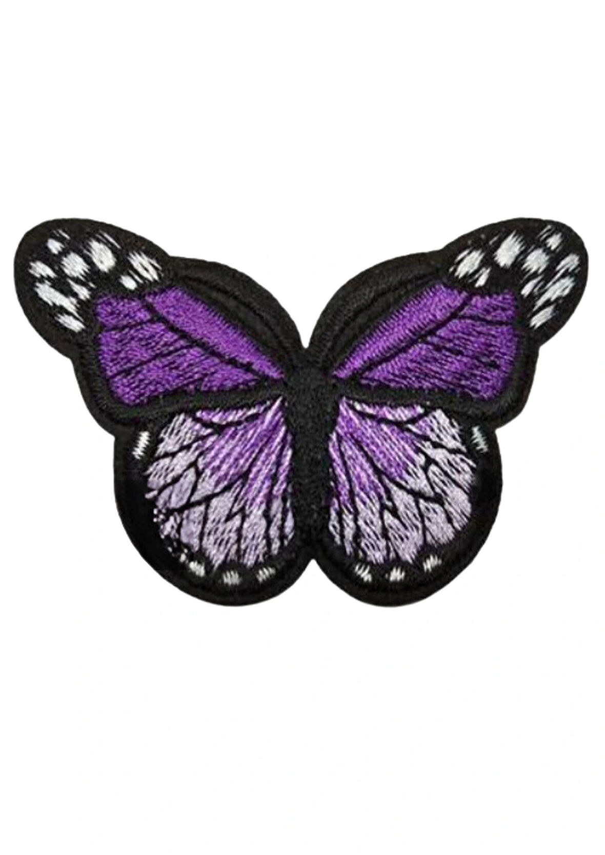 Aplike Ütü İle Yapışan Kelebek Mor Arma 7x5 Cm