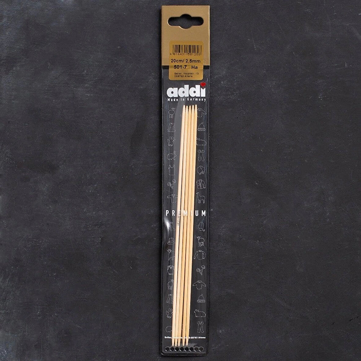 Leyloş Bambus 2,5mm 20cm Bambu Çorap Şişi - 501-7