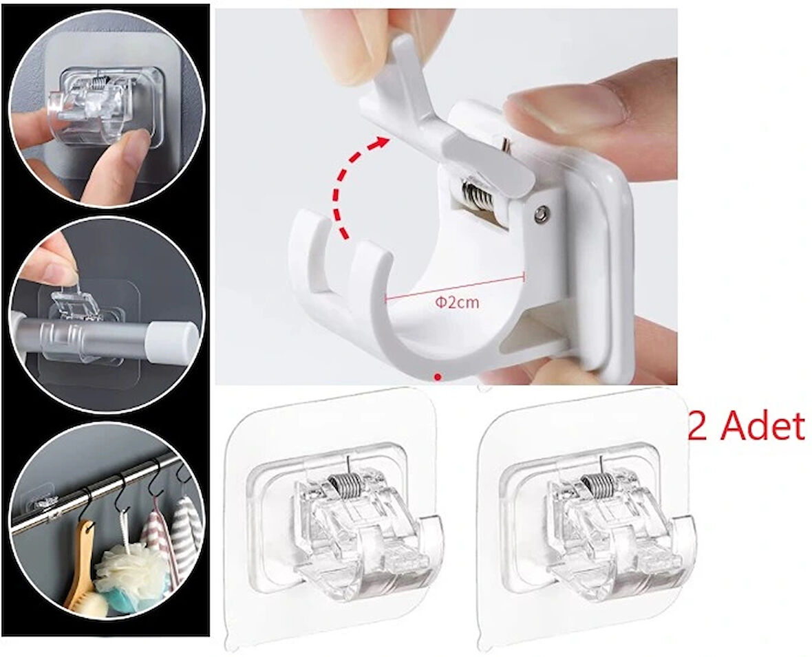 Yaylı Boru Ve Kablo Düzenleyici Halka Kendinden Yapışkanlı 2 Li