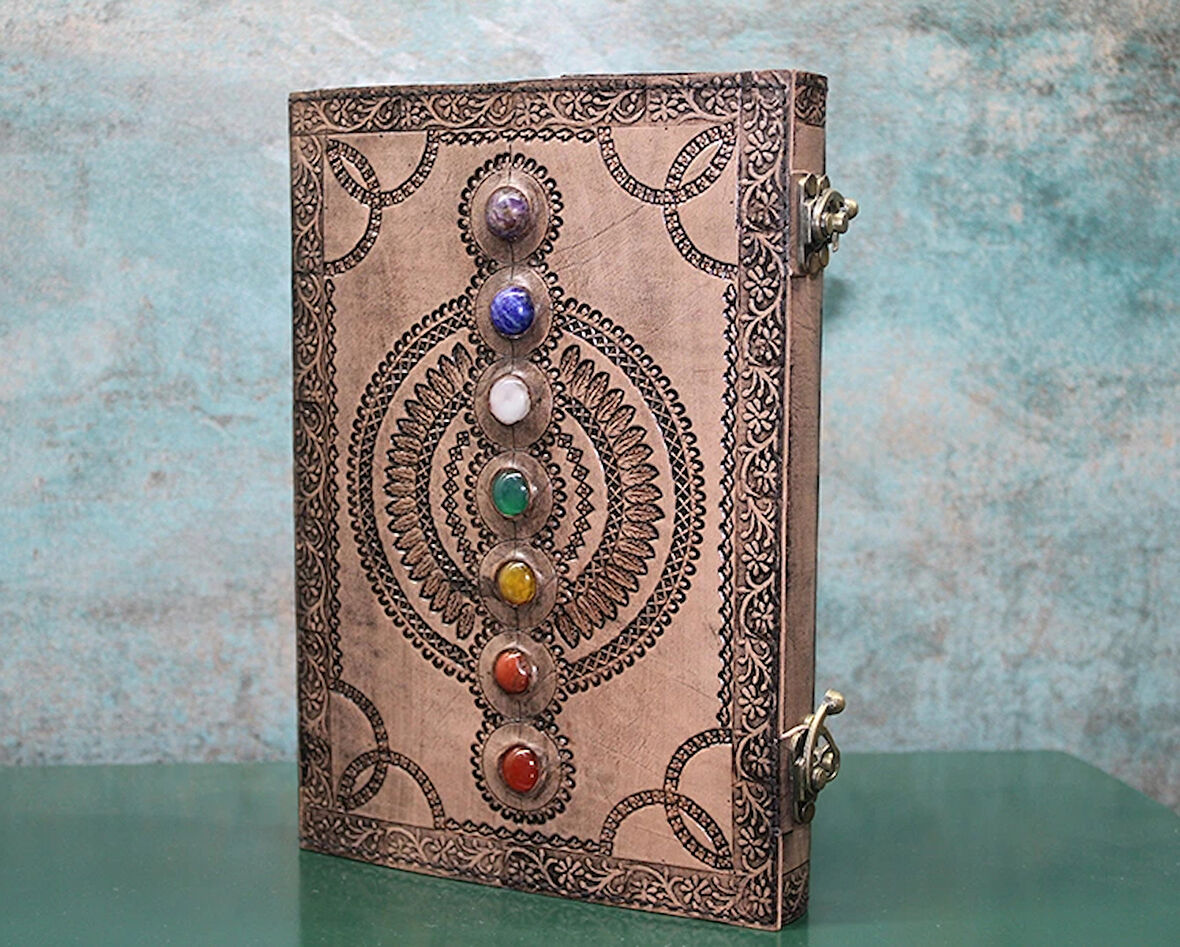 Taşlı Deri Defter Model 13