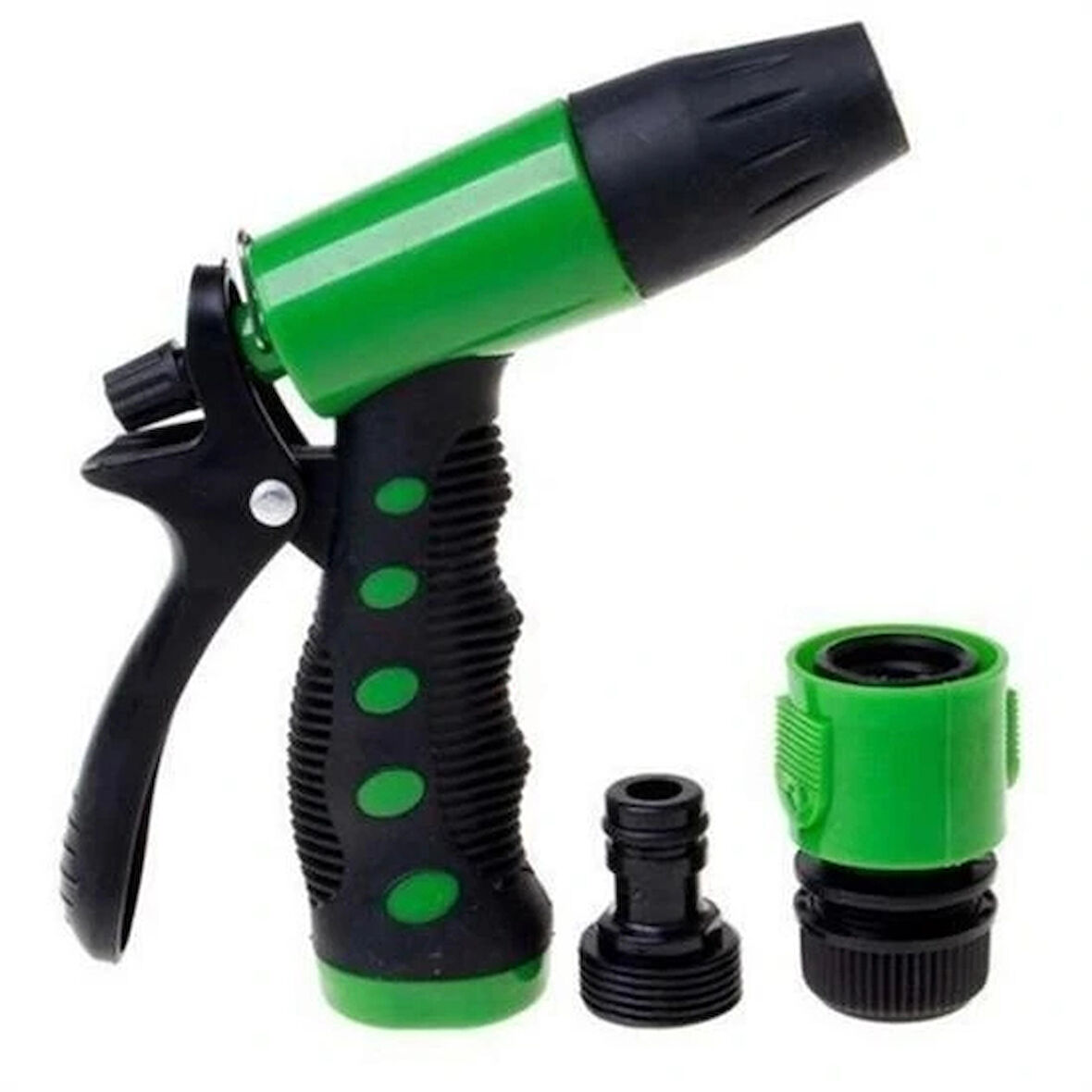 Leyloş 2 Fonksiyonlu 3lü Bahçe Tarla Otomatik Sulama Tabancası Seti Hortum Bağlantısı Aparatı